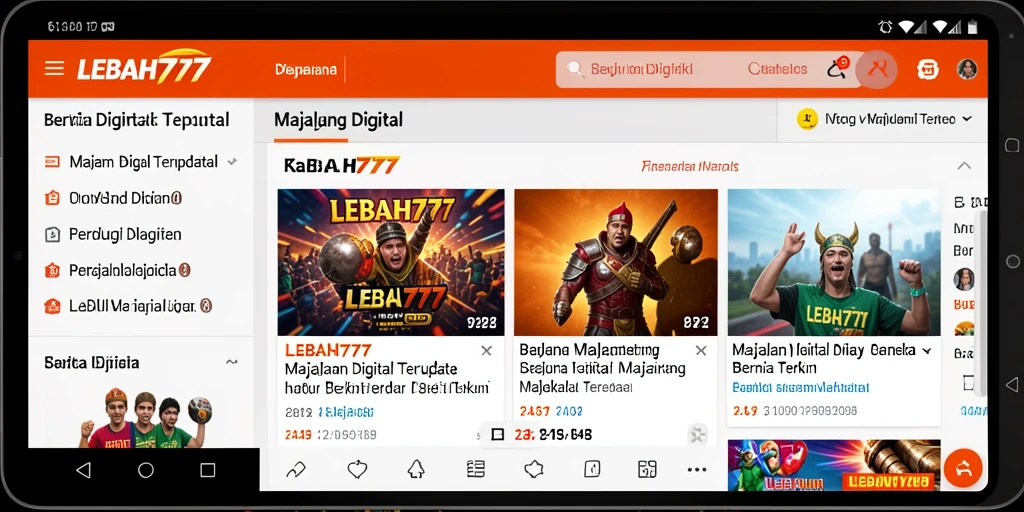 Antarmuka LEBAH777 yang modern dan menarik.