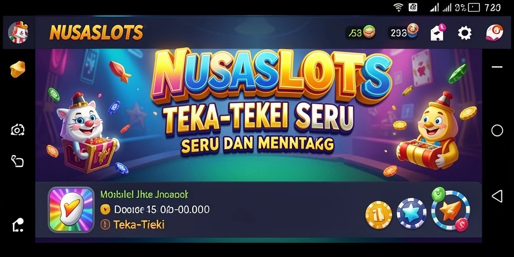 Tampilan antarmuka permainan Teka-Teki NUSASLOTS yang menarik.