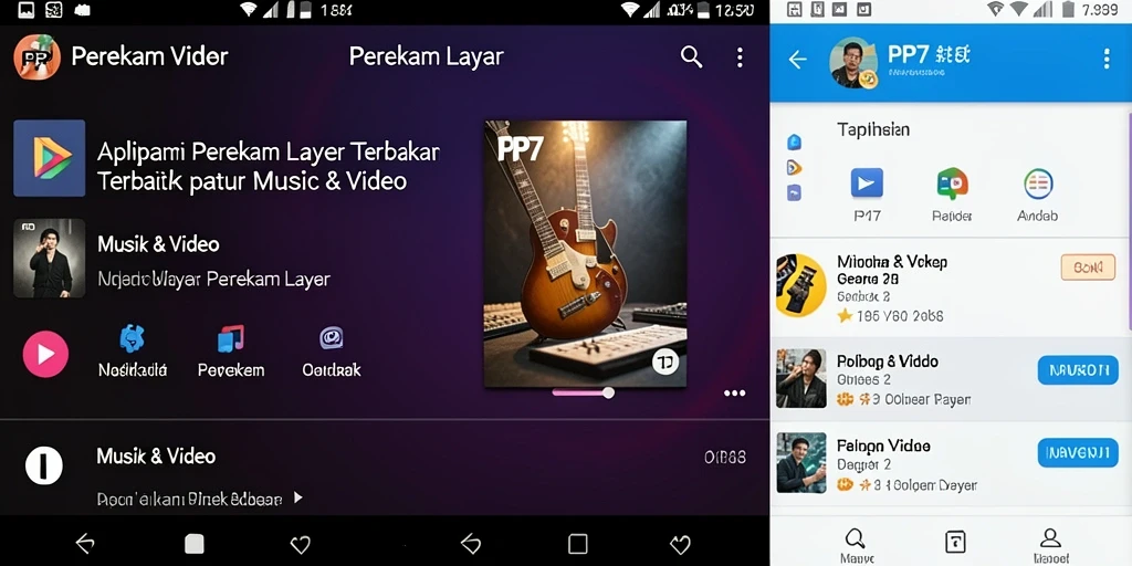 Antarmuka PP7 menampilkan fitur perekaman layar dengan mudah.