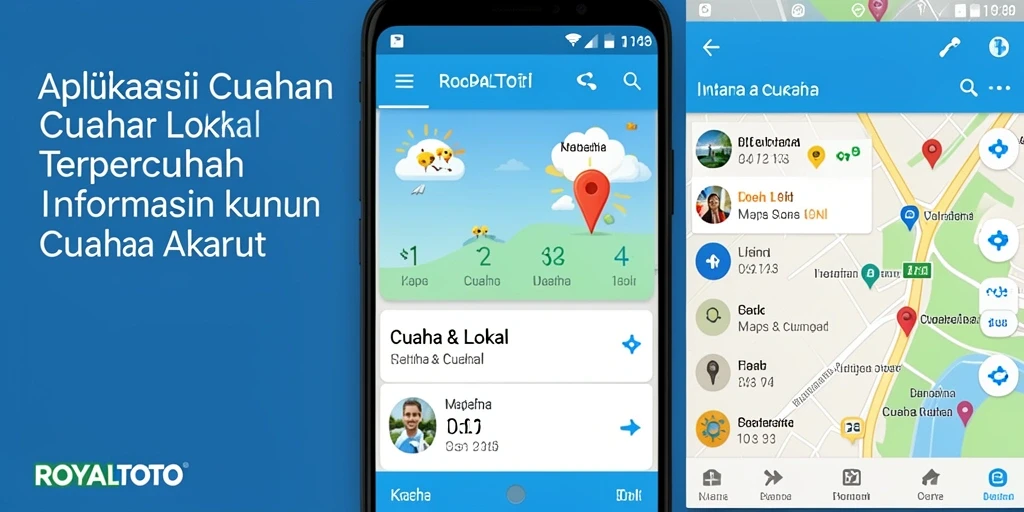 Tampilan antarmuka ROYALTOTO menunjukkan informasi cuaca lokal yang jelas dan mudah dipahami.