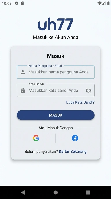 Masuk Akun uh77 dengan Mudah di Android